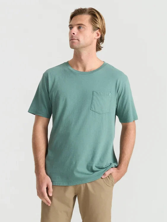 ROARK MADE TO FADE TEE WASHED GREEN 