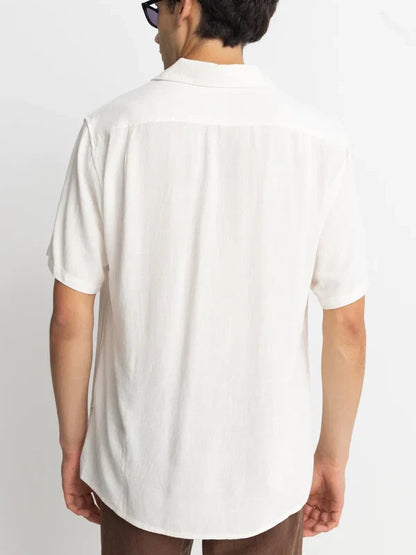 RHYTHM Textured Linen SS Shirt Natural