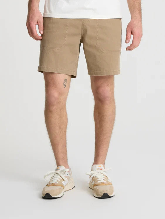 ROARK MADE TO FADE SHORT WASHED KHAKI 