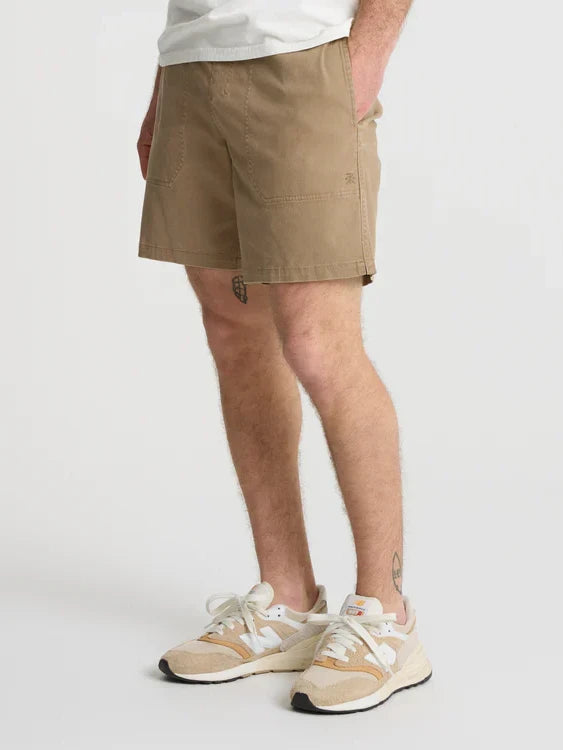 ROARK MADE TO FADE SHORT WASHED KHAKI 