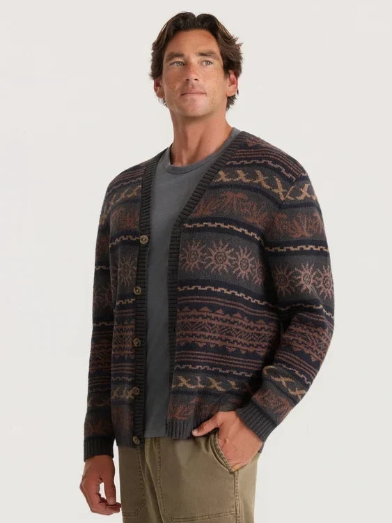 ROARK NOMAD CARDIGAN RUST 