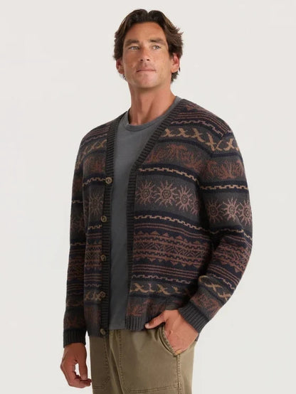 ROARK NOMAD CARDIGAN RUST 