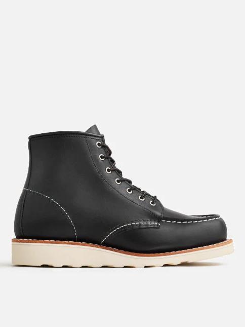 RED WING SHOES HERITAGE 3373 6-INCH CLASSIC MOC BLACK 