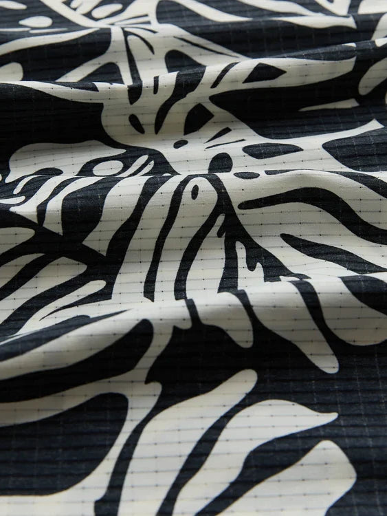 ROARK BLESS UP BREATHABLE STRETCH SHIRT BLACK MONSTERA 