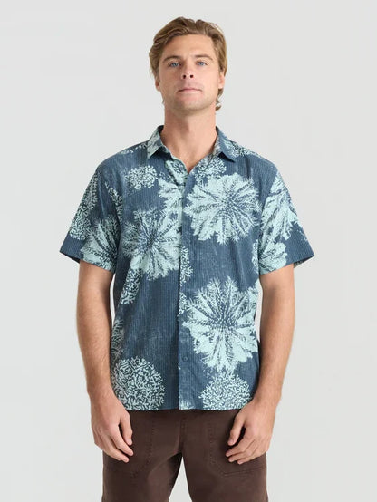 ROARK BLESS UP BREATHABLE STRETCH SHIRT NAVY PUKPULKO