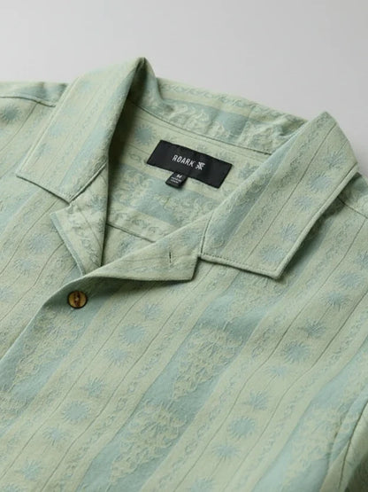 ROARK GONZO SHORT SLEEVE SHIRT DUSTY GREEN 