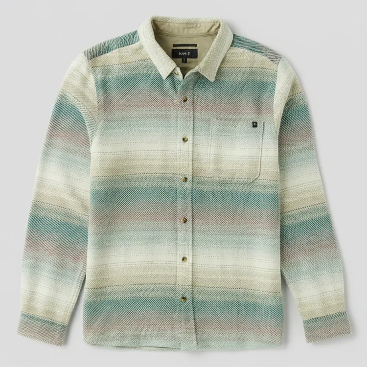 ROARK CROSSROADS ORGANIC COTTON FLANNEL SHIRT UNBLEACHED 