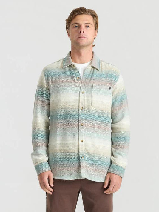 ROARK CROSSROADS ORGANIC COTTON FLANNEL SHIRT UNBLEACHED 