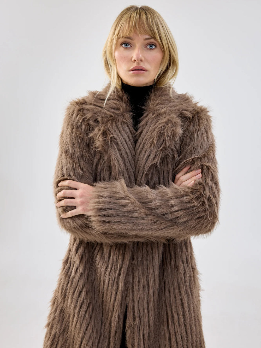 UNREAL FUR RETRO COAT CHOCOLATE