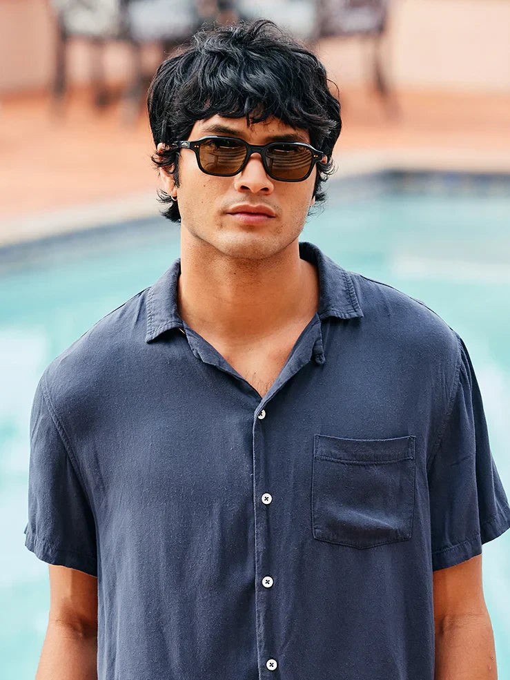 RAEN RHYME RECYCLED BLACK/AGAVE MALE MODEL