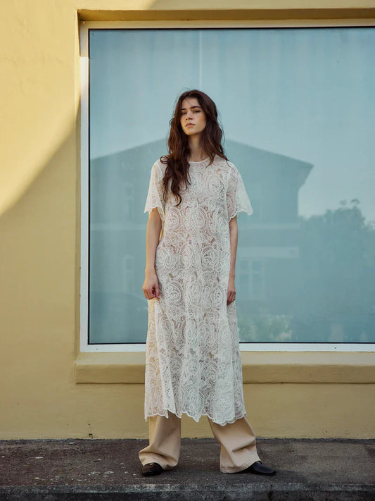 NORR ROMA DRESS IVORY