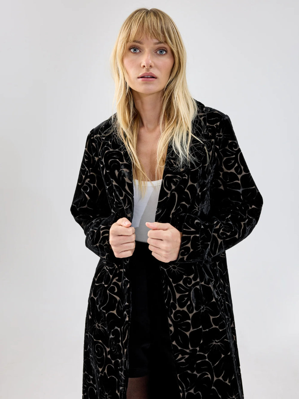 UNREAL FUR ROMANTIQUE COAT BLACK