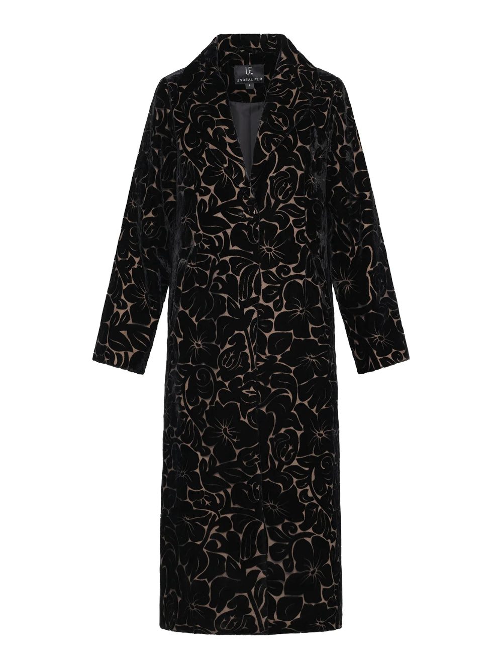 UNREAL FUR ROMANTIQUE COAT BLACK