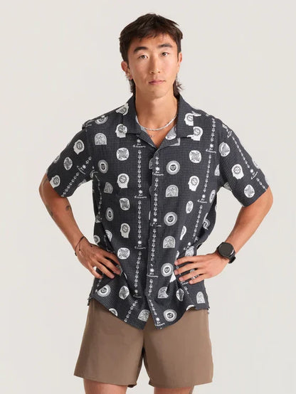 ROARK BLESS UP TRAIL SHIRT BLACK PRINT 