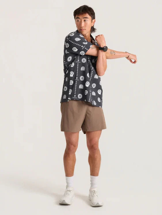 ROARK BLESS UP TRAIL SHIRT BLACK PRINT 