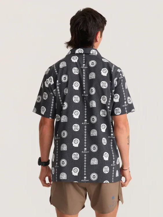 ROARK BLESS UP TRAIL SHIRT BLACK PRINT 