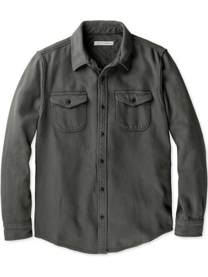 OUTERKNOWN CHROMA BLANKET SHIRT FADED BLACK 
