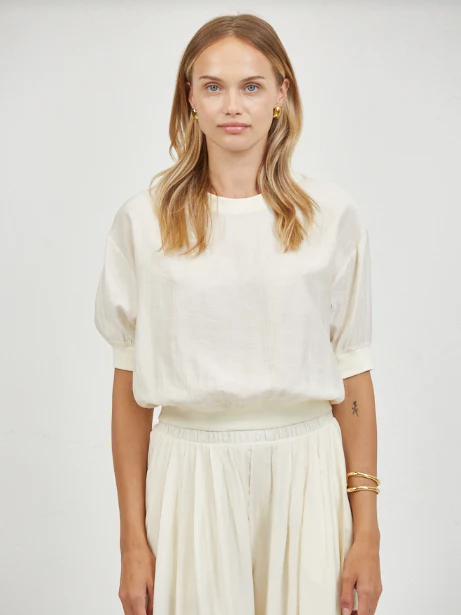 A.REN AURELIA TOP IVORY 