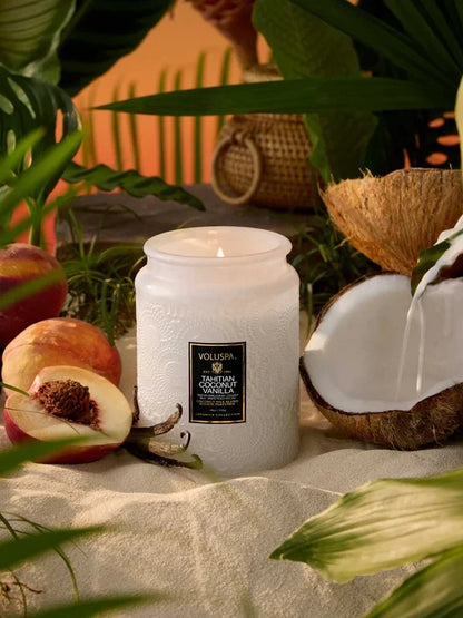 TAHITIAN COCONUT VANILLA LARGE JAR CANDLE