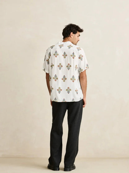 RHYHTHM BOUQUET S/S SHIRT NATURAL 