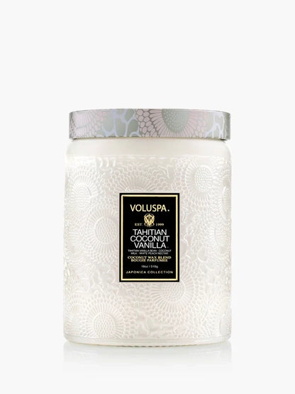 TAHITIAN COCONUT VANILLA LARGE JAR CANDLE