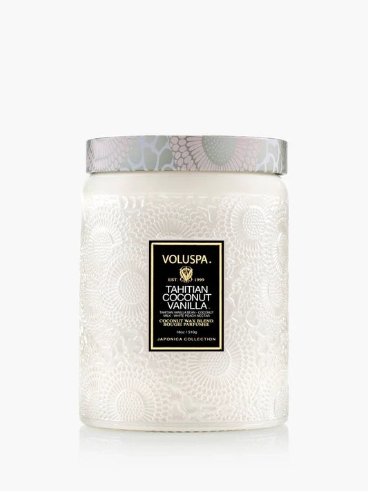 TAHITIAN COCONUT VANILLA LARGE JAR CANDLE