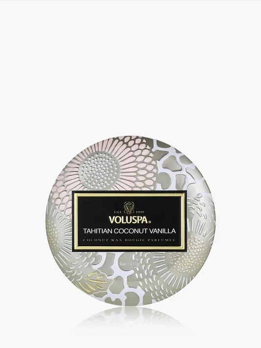 TAHITIAN COCONUT VANILLA MINI TIN CANDLE
