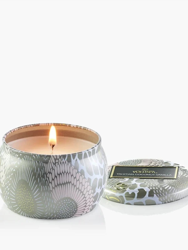 TAHITIAN COCONUT VANILLA MINI TIN CANDLE