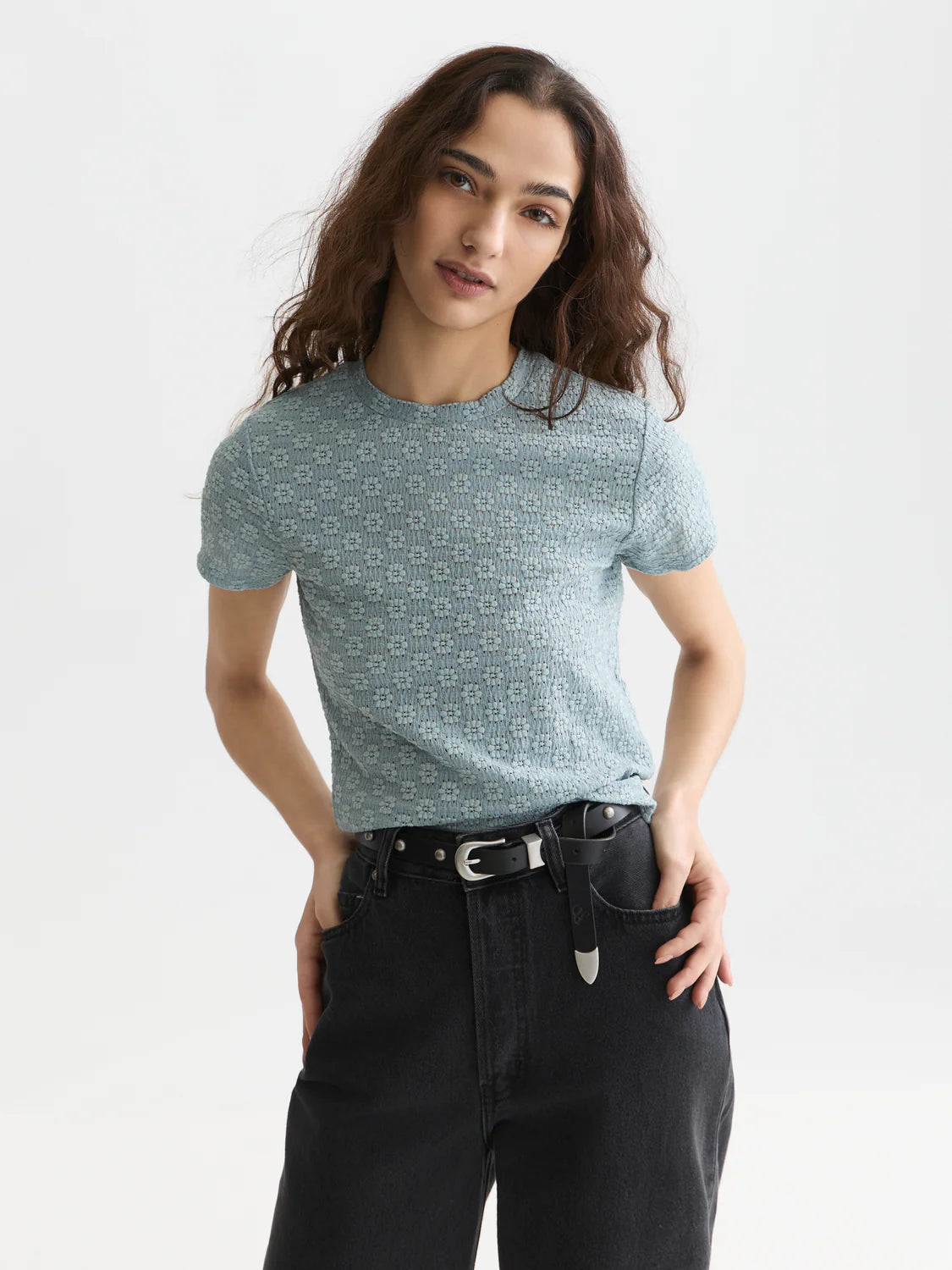 S&S OPEN STRUCTURE SLIM FIT TEE ARONA