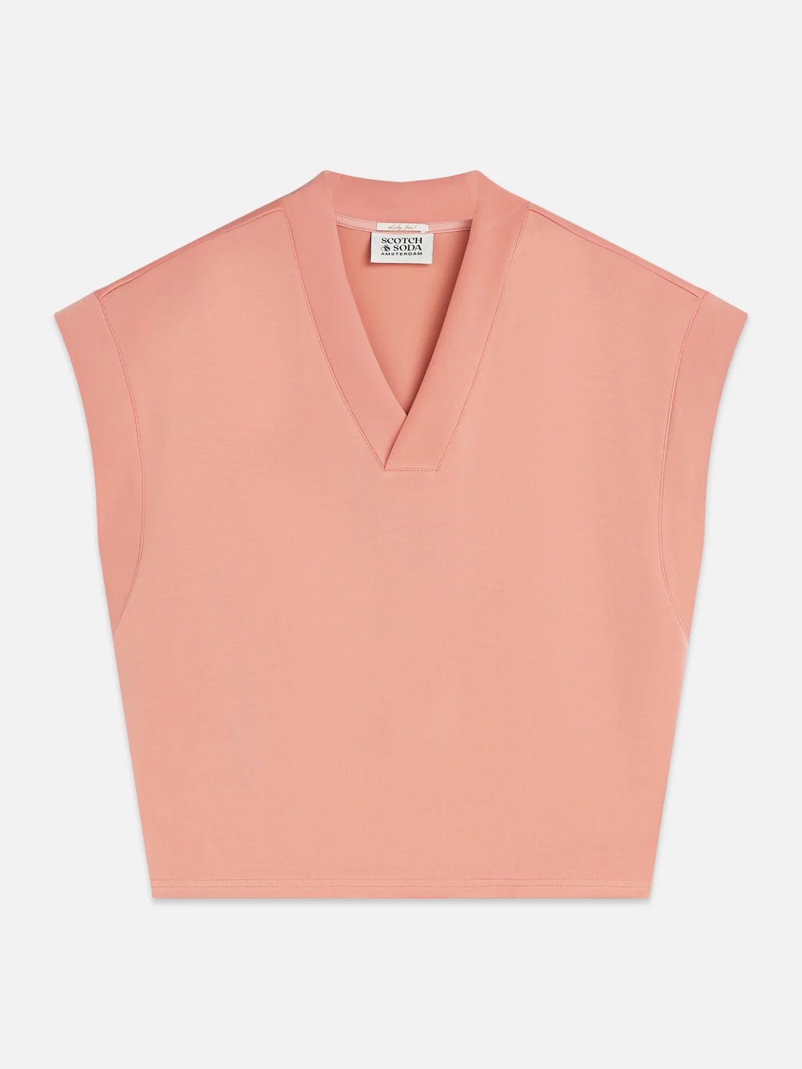 S&S TENCEL V-NECK SHORT SLEEVE SWEATSHIRT CANYON CLAY 