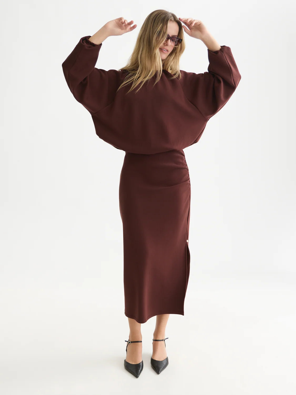 DRAPEY TENCEL SKIRT