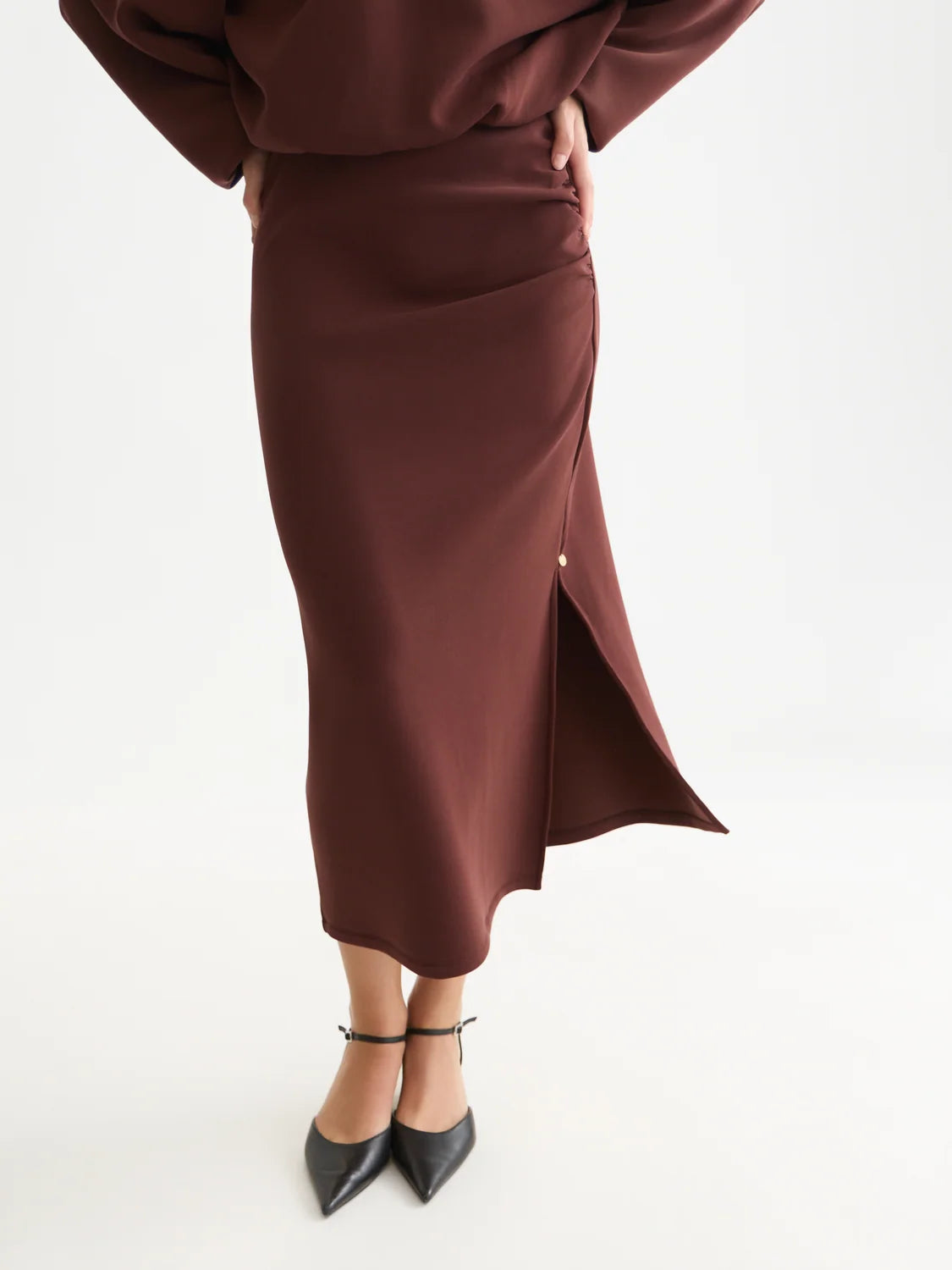 DRAPEY TENCEL SKIRT