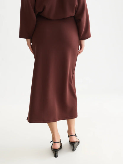 DRAPEY TENCEL SKIRT