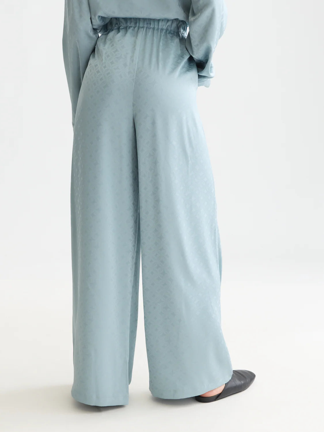 S&S ELENI HIGH RISE WIDE LEG JACQUARD PANT ARONA 