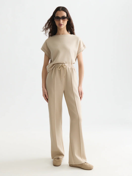 S&S MODAL SLASH NECK SWEATSHIRT DOESKIN