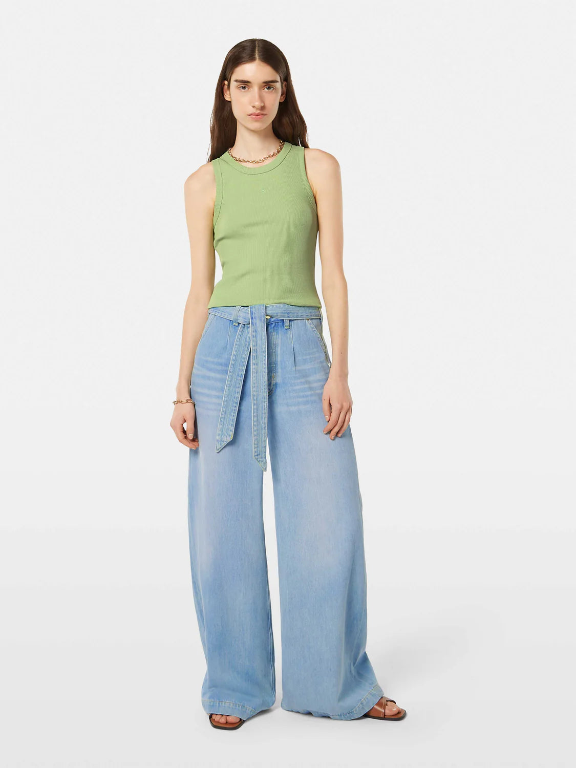 SCOTCH & SODA WAVE HIGH RISE WIDE LEG LUNA BLUE WASH