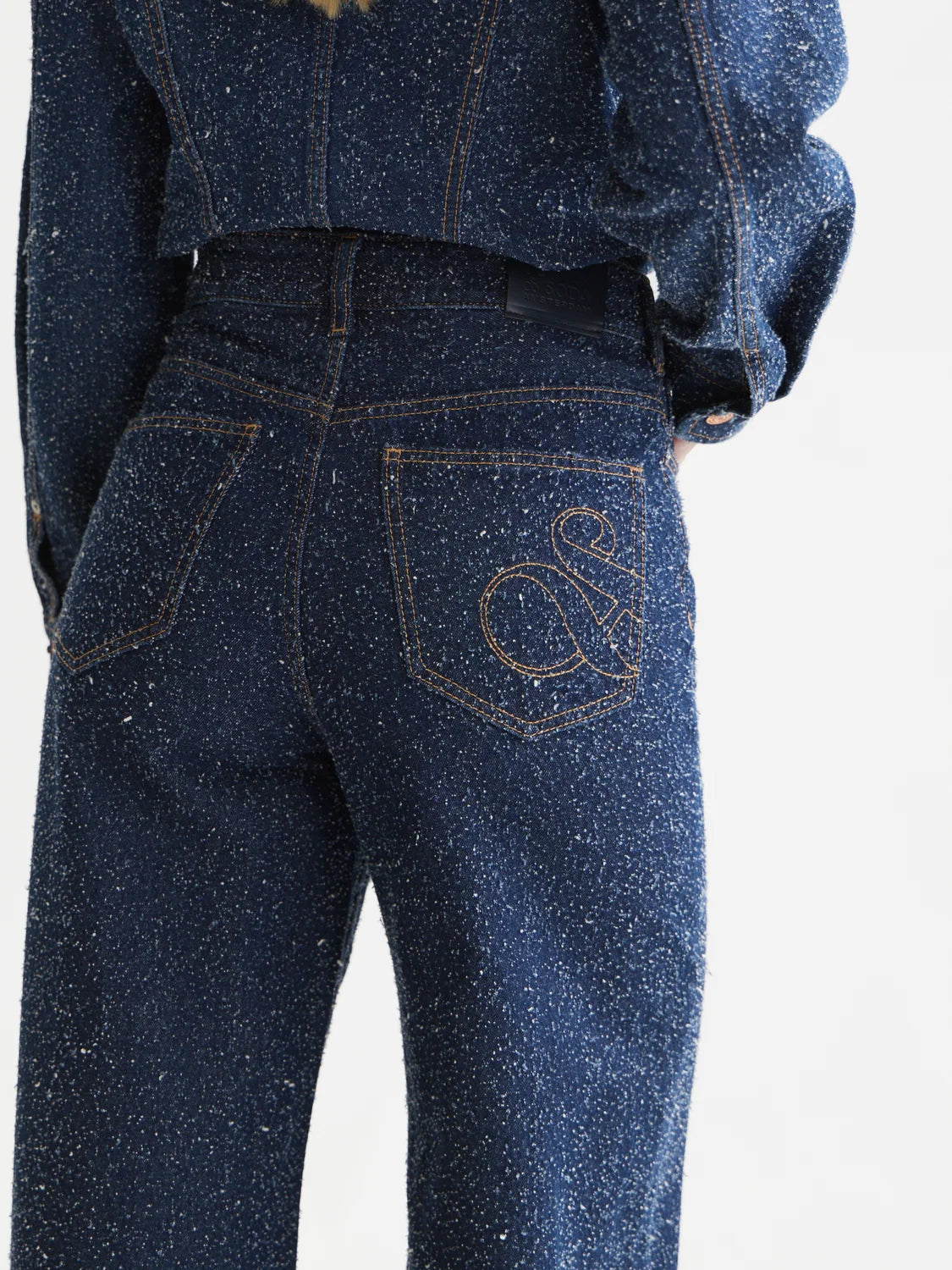 S&S WAVE SUPER WIDE LEG JEAN DEEP WEAVE