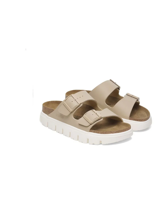 BIRKENSTOCK ARIZONA CHUNKY BIRKO-FLOR SANDCASTLE