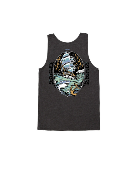 DARK SEAS ODYSSEY STOCK TANK TOP HEATHER CHARCOAL 