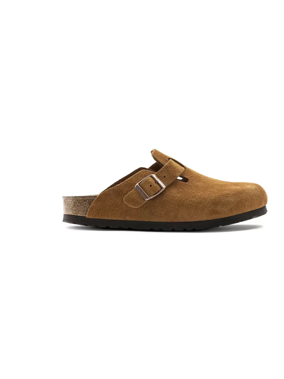 BIRKENSTOCK BOSTON SFB MINK SUEDE LEATHER 