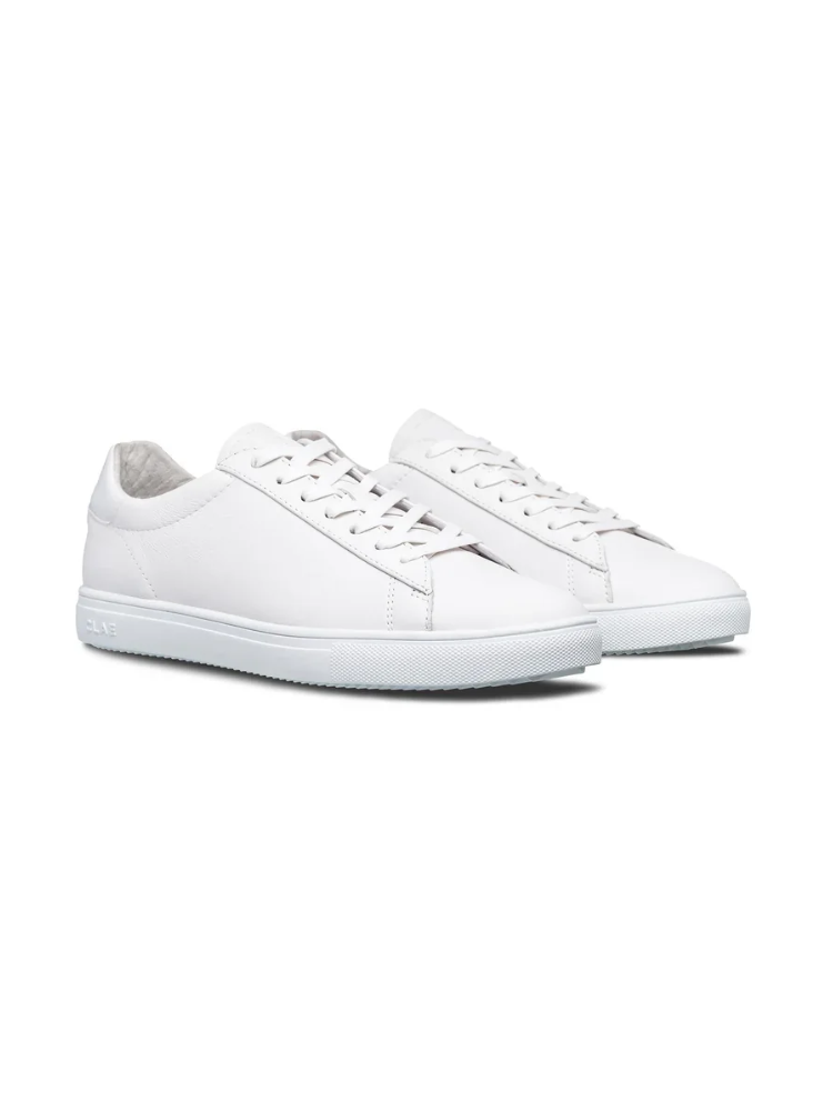 CLAE BRADLEY ESSENTIALS TRIPE WHITE LEATHER 