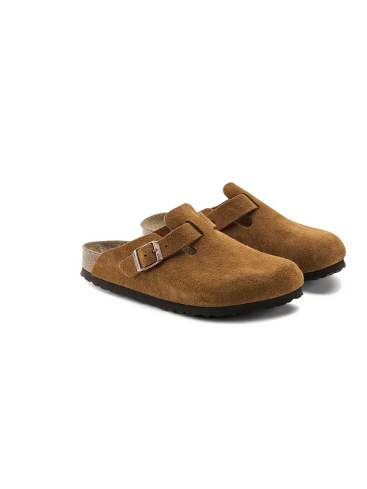 BIRKENSTOCK BOSTON SFB MINK SUEDE LEATHER 