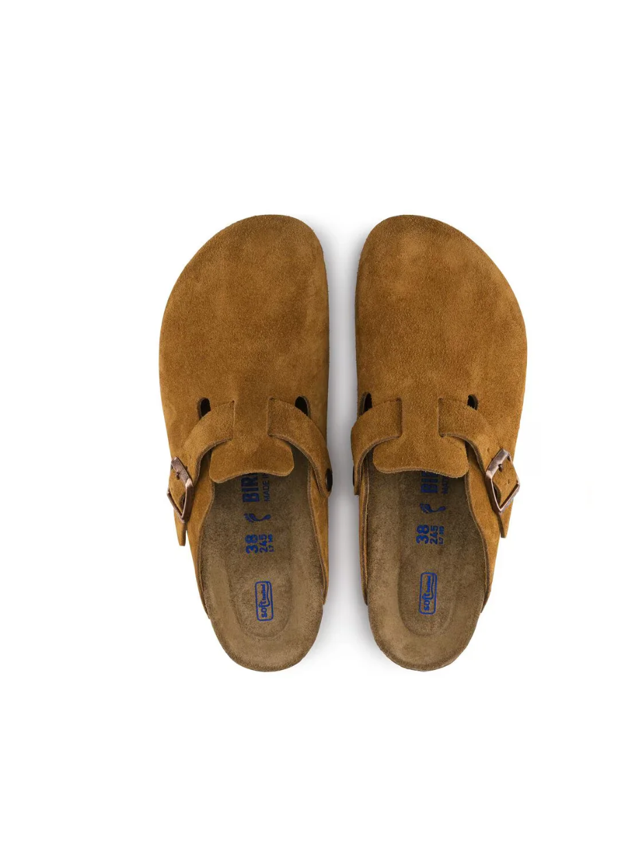 BIRKENSTOCK BOSTON SFB MINK SUEDE LEATHER 