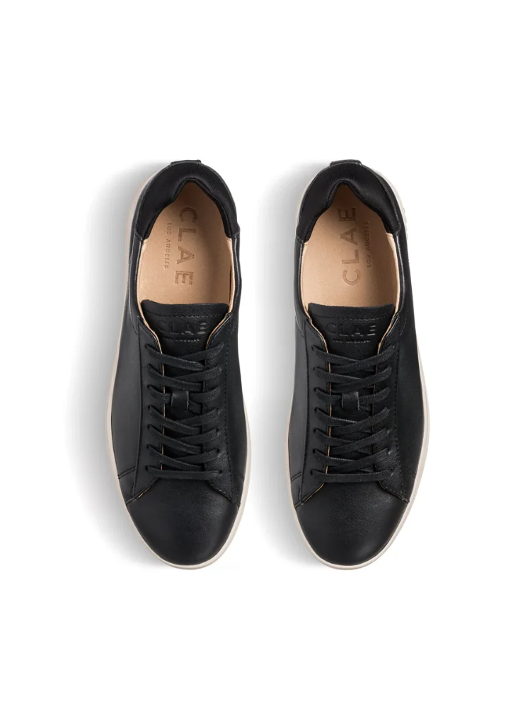 CLAE BRADLEY ESSENTIALS BLACK MILLED LEATHER