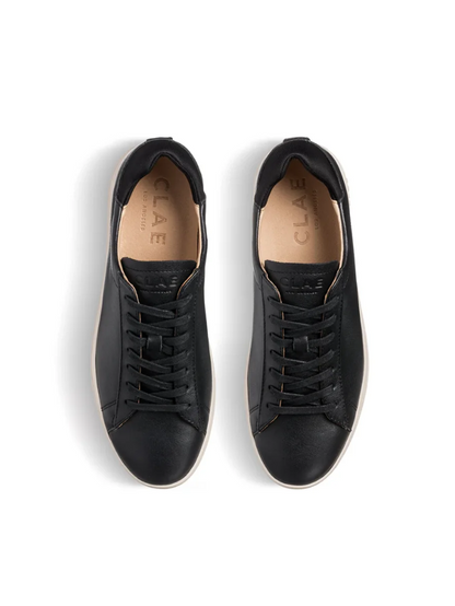 CLAE BRADLEY ESSENTIALS BLACK MILLED LEATHER