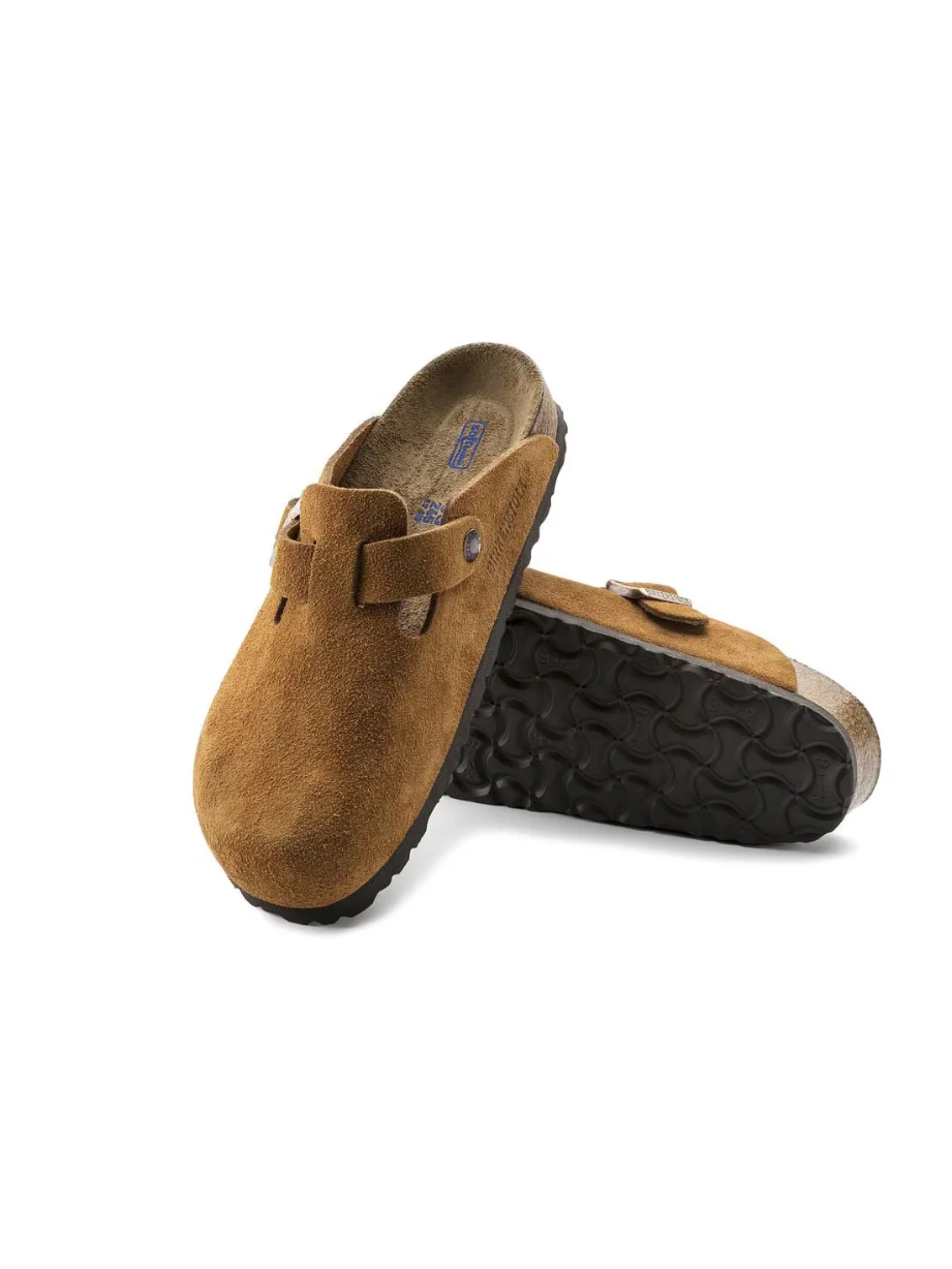 BIRKENSTOCK BOSTON SFB MINK SUEDE LEATHER 
