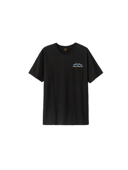 DARK SEAS DOCKSIDE BASIC POCKET T-SHIRT BLACK