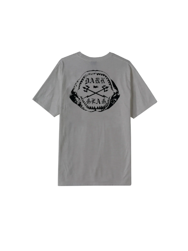 DARK SEAS HAVOC BASIC POCKET T-SHIRT HEATHER GREY