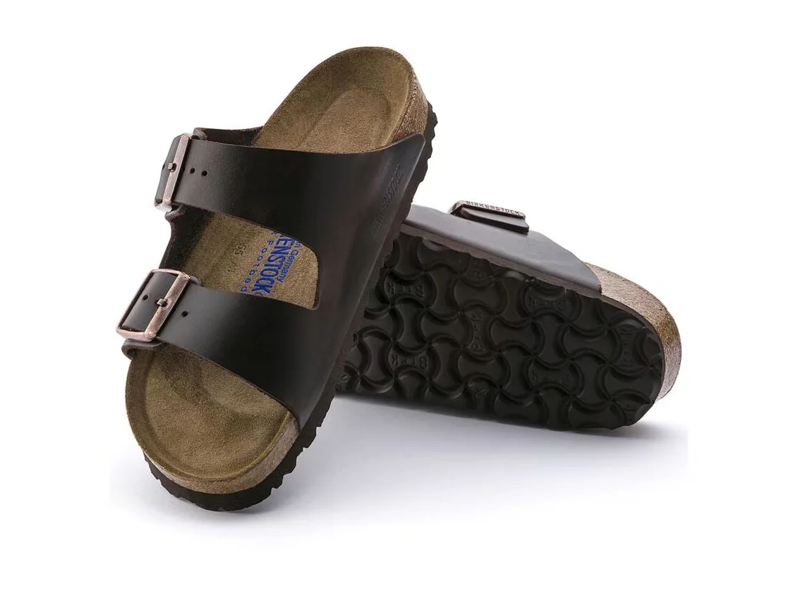 BIRKENSTOCK ARIZONA SFB SMOOTH LEATHER AMALFI BROWN 