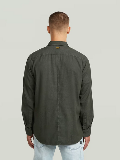 G-STAR PANELED POCKET REGULAR SHIRT ASFALT GREY 
